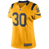 Todd Gurley II #30 Los Angeles Rams Women's Gold Color Rush Limited Jersey