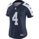 Dak Prescott #4 Dallas Cowboys Women's Navy Alternate Vapor Untouchable