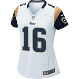 Jared Goff #16 Los Angeles Rams Women's White Game Jersey
