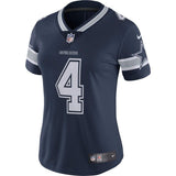 Dak Prescott #4 Dallas Cowboys Women's Navy Vapor Untouchable Limited Jersey