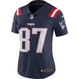 Rob Gronkowski #87 New England Patriots Women's Navy Vapor Untouchable Color Rush Limited Player Jersey