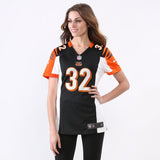 Jeremy Hill #32 Cincinnati Bengals Women's Black Game Jersey