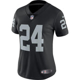 Marshawn #24 Lynch Oakland Raiders Women's Black Vapor Untouchable Limited Jersey