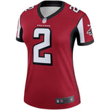Matt Ryan #2 Atlanta Falcons Women's Red Legend Jersey
