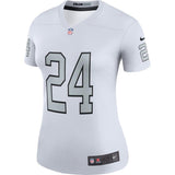 Marshawn Lynch #24 Oakland Raiders Women's White Color Rush Legend Jersey