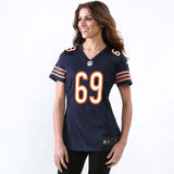 Jared Allen #69 Chicago Bears Women's Navy Blue Game Jersey