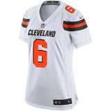 Baker Mayfield #6 Cleveland Browns Women's White Player Game Jersey