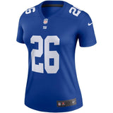 Saquon Barkley #26 New York Giants Women's Royal Legend Jersey