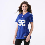 Michael Strahan #92 New York Giants Women's Royal Blue Retired Game Jersey