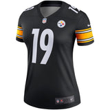 JuJu Smith-Schuster #19 Pittsburgh Steelers Women's Black Legend Jersey