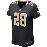 Adrian Peterson #28 New Orleans Saints Women's Black Game Jersey