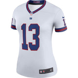 Odell Beckham Jr #13 New York Giants Women's White Color Rush Legend Jersey