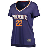DeAndre Ayton #22 Phoenix Suns Women's Purple Fast Break Replica Jersey