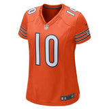 Mitchell Trubisky #10 Chicago Bears Women's Orange Alternate Game Jersey
