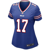 Josh Allen #17 Buffalo Bills Women's Royal Game Jersey