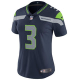Russell Wilson #3 Seattle Seahawks Women's College Navy Vapor Untouchable