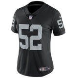 Khalil Mack #52 Oakland Raiders Women's Black Vapor Untouchable Limited Player Jersey