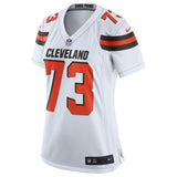 Joe Thomas #73 Cleveland Browns Women's White Game Jersey