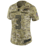 Russell Wilson #3 Seattle Seahawks Women's Camo Salute to Service Limited Jersey