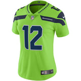 12s Seattle Seahawks Women's Neon Green Vapor Untouchable Color Rush Limited