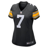 Ben Roethlisberger #7 Pittsburgh Steelers Women's Black Alternate Game Jersey