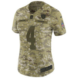 Derek Carr #4 Oakland Raiders Women's Camo Salute to Service Limited Jersey