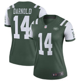 Sam Darnold #14 New York Jets Women's Green Legend Jersey