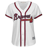 Ronald Acuña Jr. #13 Atlanta Braves Women's White 2019 Home Cool Base