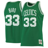 Larry Bird #33 Boston Celtics Kelly 1985-86 Hardwood Classics Mens Swingman Jersey