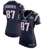Rob Gronkowski #87 New England Patriots Women's Navy Super Bowl LIII Bound Game Jersey