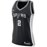 Kawhi Leonard #2 San Antonio Spurs Women's Black Swingman Jersey - Icon Edition