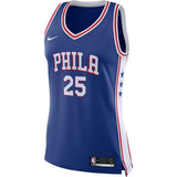 Ben Simmons #25 Philadelphia 76ers Women's Royal Swingman Jersey - Icon Edition