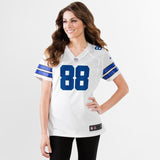 Michael Irvin #88 Dallas Cowboys Women's White Retired Game Jersey
