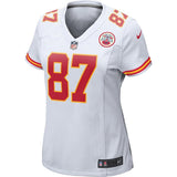 Travis Kelce #87 Kansas City Chiefs Women's White Player Game Jersey