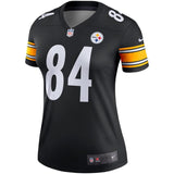 Antonio Brown #84 Pittsburgh Steelers Women's Black Legend Jersey