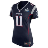 Julian Edelman #11 New England Patriots Women's Navy Super Bowl LIII Bound Game Jersey