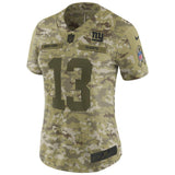 Odell Beckham Jr #13 New York Giants Women's Camo Salute to Service Limited Jersey
