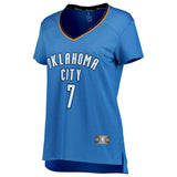 Timothe Luwawu-Cabarrot #7 Oklahoma City Thunder Women's Blue Fast Break