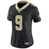 Drew Brees #9 New Orleans Saints Women's Black Vapor Untouchable Limited Player Jersey