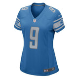 Matthew Stafford #9 Detroit Lions Women's Blue/White 2017 Game Jersey