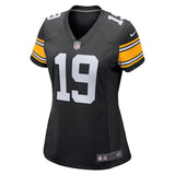 JuJu Smith-Schuster #19 Pittsburgh Steelers Women's Black Alternate Game Jersey