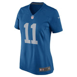 Marvin Jones Jr #11 Detroit Lions Women's Blue 2017 Throwback Game Jersey