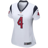 Deshaun Watson #4 Houston Texans Women's White Game Jersey