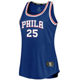 Ben Simmons #25 Philadelphia 76ers Women's Royal Fast Break Tank Jersey