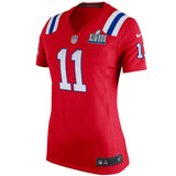 Julian Edelman #11 New England Patriots Women's Red Super Bowl LIII Bound Alternate Game Jersey