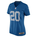 Barry Sanders #20 Detroit Lions Women's Blue 2017 Throwback Retired