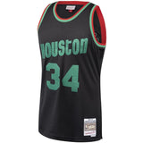 Hakeem Olajuwon #34 Houston Rockets Black 1993-94 Hardwood Classics Christmas Swingan Jersey