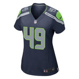 Shaquem Griffin #49 Seattle Seahawks Women's Navy Game Jersey