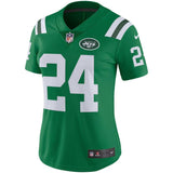 Darrelle Revis #24 New York Jets Women's Green Color Rush Limited Jersey