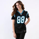 Greg Olsen #88 Carolina Panthers Women's Black Game Jersey